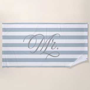 Toalla De Playa Sr. Groom Slate Blue Strike