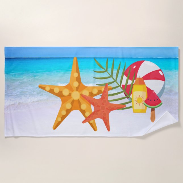 Toalla De Playa Star fish Beach Towell (Anverso)