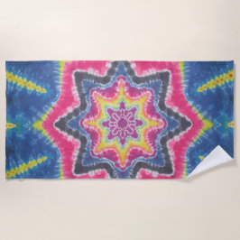 Toalla De Playa Star Tie Dye