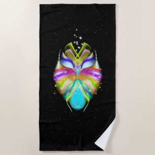 Toalla De Playa Starlight Oracle Owl Black