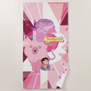 Toalla De Playa Steven Universe Legado Rosa Quartz
