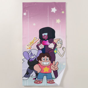 Toalla De Playa Steven Universe Pose del grupo de gemas de crist