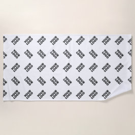 Toalla De Playa Su logotipo | Patrón de repetición alternativo sim
