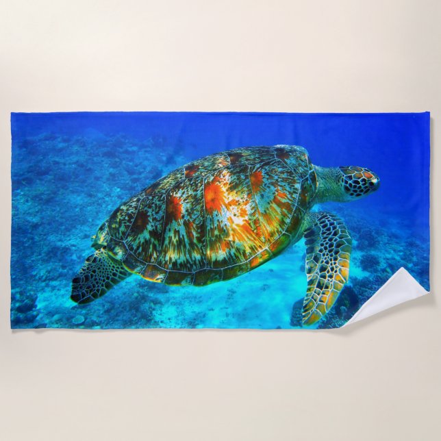 Toalla de playa subacuática 30 (Anverso)