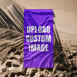 Toalla De Playa Subir imagen personalizada: agregue la suya para i