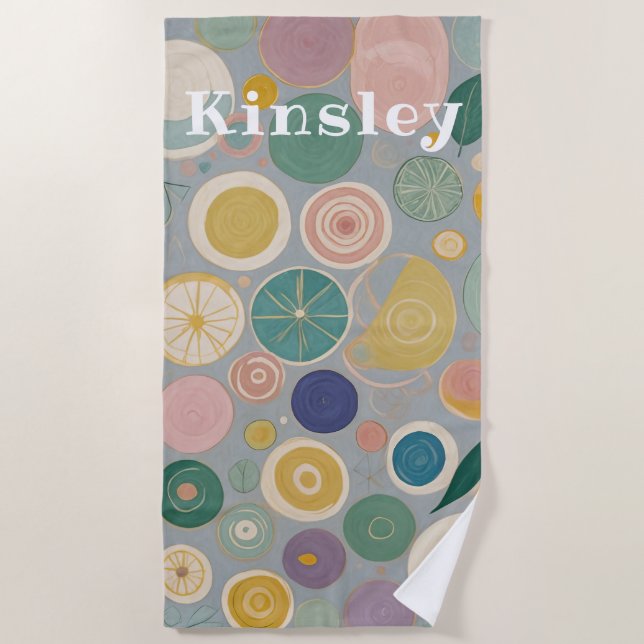 Toalla De Playa Sueño Kaleidoscope personalizado (Anverso)