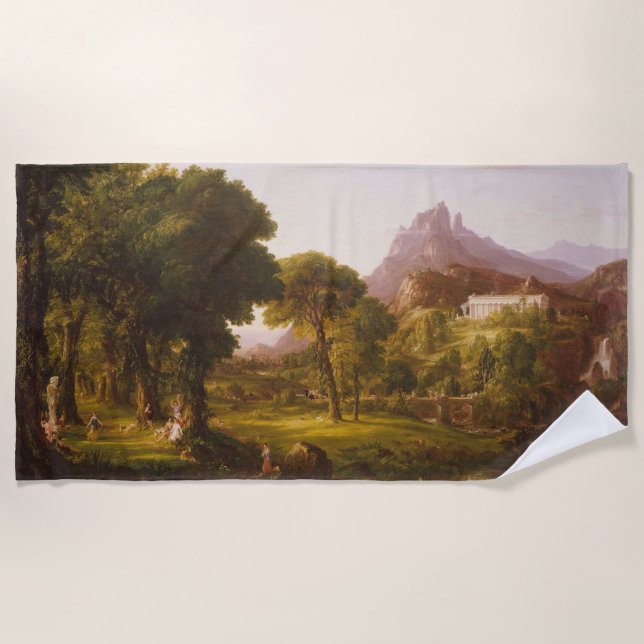 Toalla De Playa Sueño Thomas Cole de Arcadia (Anverso)