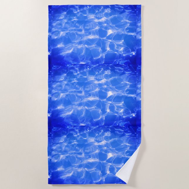 Toalla De Playa Sueños de remolino de océano azul (Anverso)