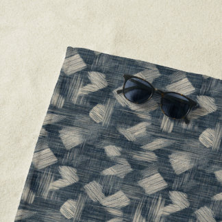 Toalla De Playa Sueños índigo desencadenaron Shibori Japonés