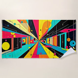 Toalla De Playa Sueños Vivid: Una Odisea Neon