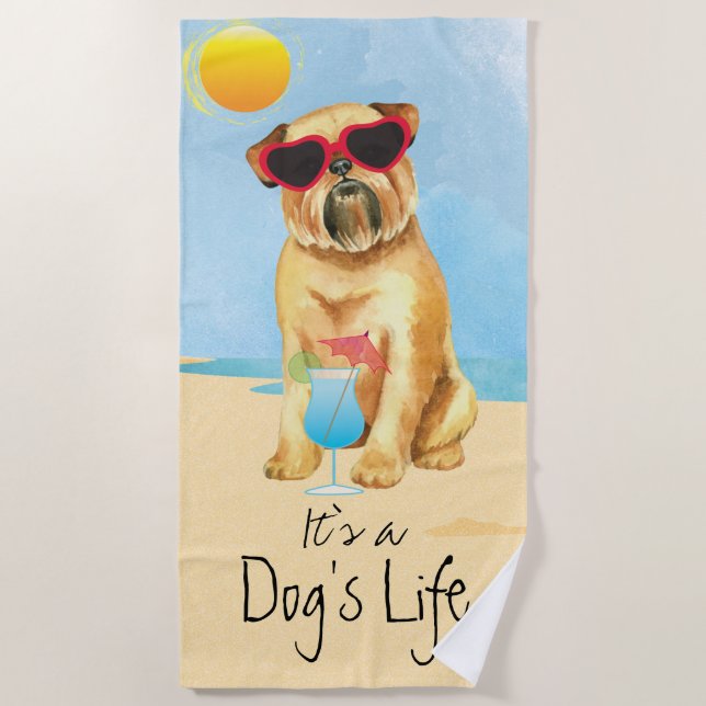 Toalla De Playa Summer Brussels Griffon (Anverso)