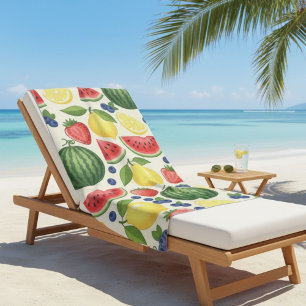 Toalla De Playa Summer Fruit Beach Towel - Watermelon & Assorted 