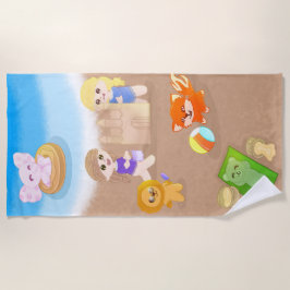 Toalla De Playa Summer Time Toys Beach Towel For Kids