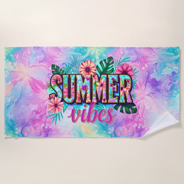 Toalla De Playa Summer Vibes (Anverso)