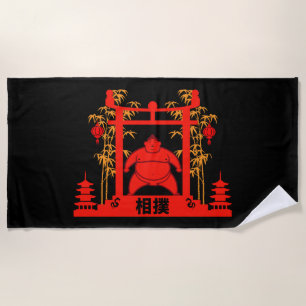 Toalla De Playa Sumo Wrestler