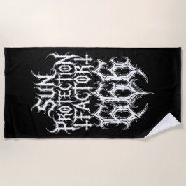 Toalla De Playa Sun Protection Factor 666 Metal Logo