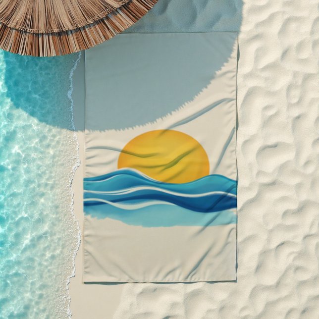 Toalla De Playa Sun & Surf Wave (Unfurl relaxation. Our luxurious Sun & Surf beach towel is your spot in paradise.)