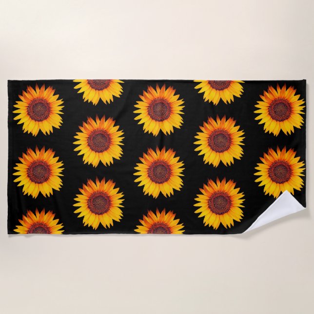 Toalla De Playa Sunflower (Anverso)