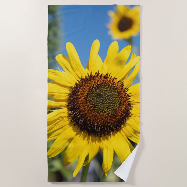 Toalla De Playa Sunflower (Anverso)