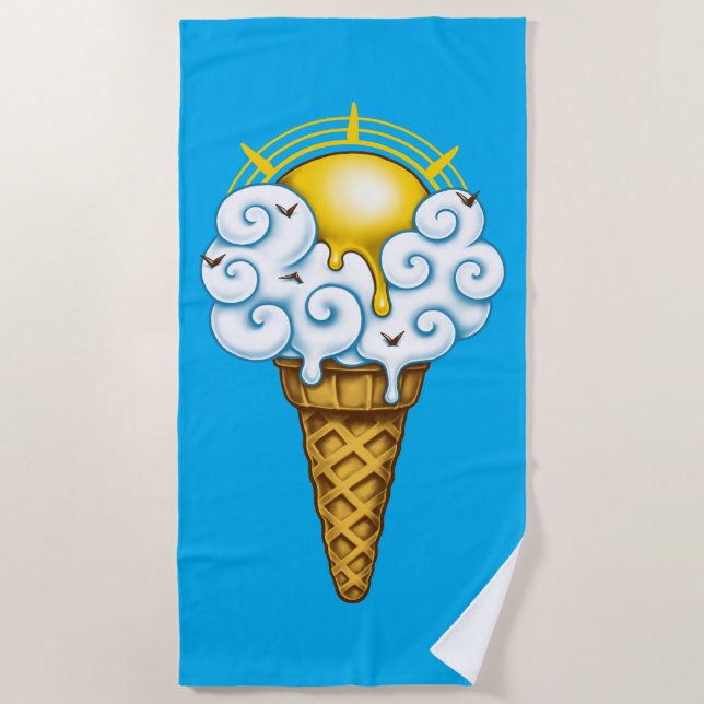 Toalla De Playa Sunny Ice Cream (Anverso)