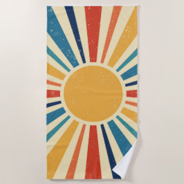 Toalla De Playa Sunrise Vintage Sun Summer Pool