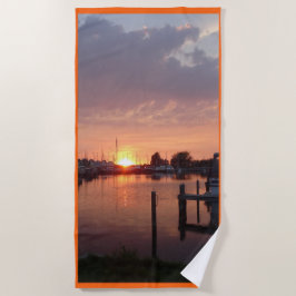 Toalla de playa Sunset Huizen Harbour