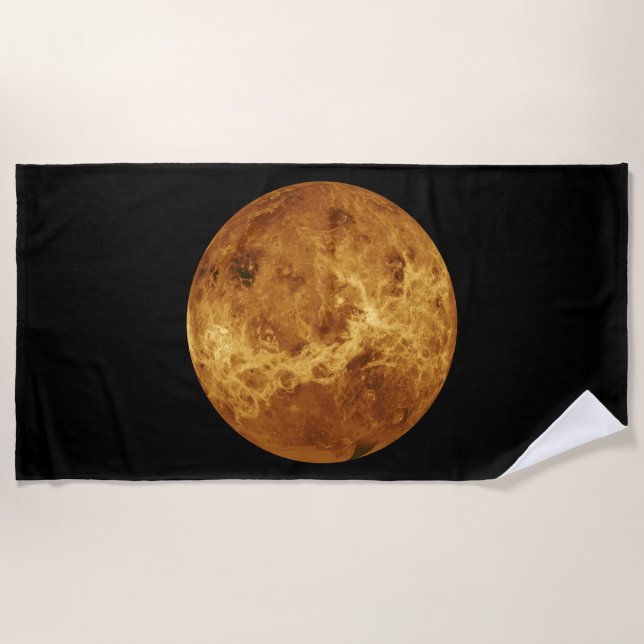 Toalla De Playa Superficie del planeta Venus (Anverso)