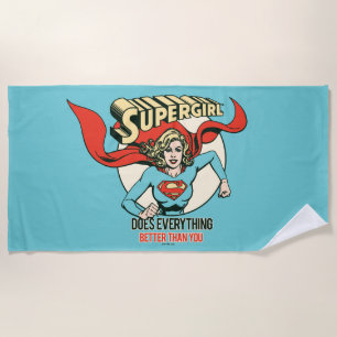 Toalla De Playa Supergirl Hace Todo Mejor Que Tú