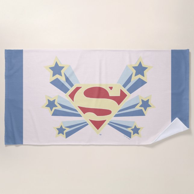 Toalla De Playa Supergirl Stars S-Shield (Anverso)