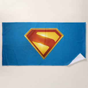 Toalla De Playa Superman Golden S Shield Brilliance