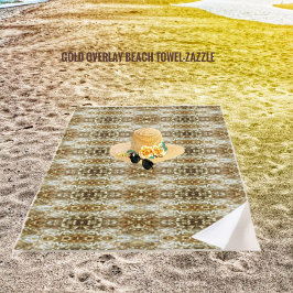 Toalla De Playa Superposición de oro