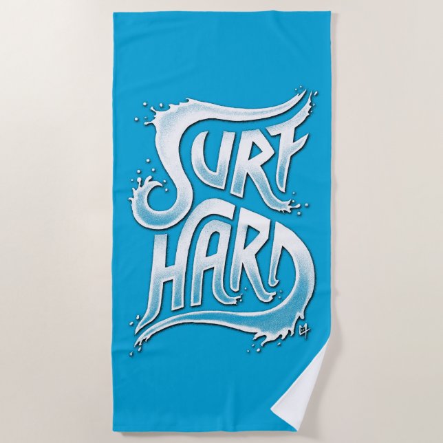 Toalla De Playa Surf Hard (Anverso)