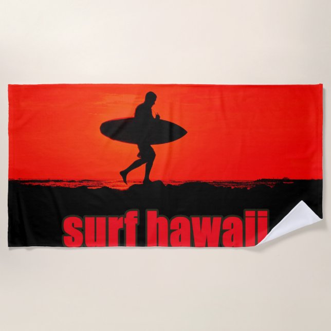 Toalla De Playa surf hawai  (Anverso)