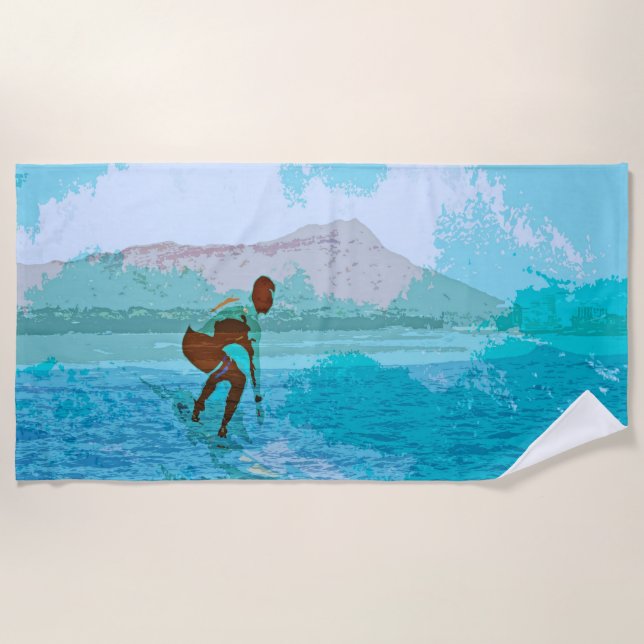 Toalla De Playa surf hawai  (Anverso)