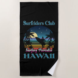 Toalla De Playa Surf riders Club, Surfing Paradise, Hawaii