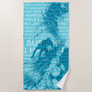 Toalla De Playa Surfing Hawaii Green Room Hawaii Surfer