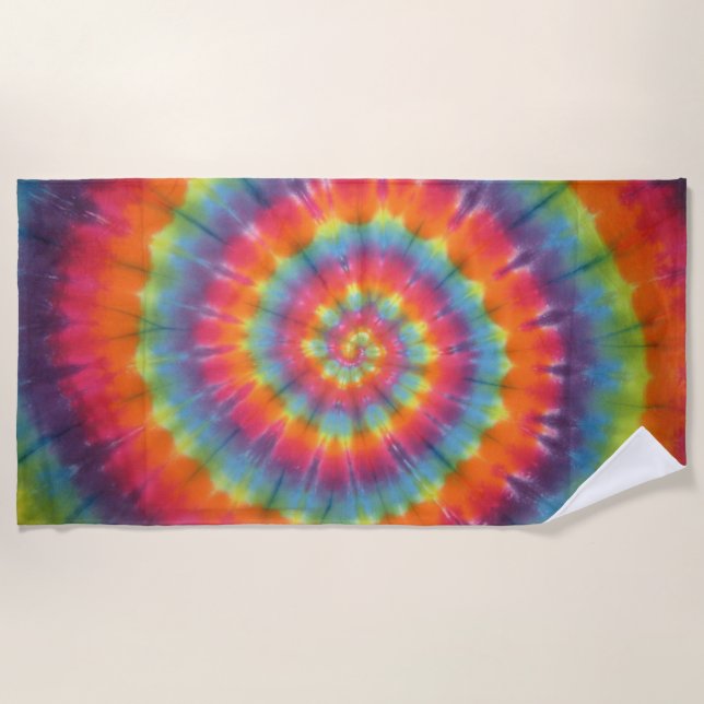 Toalla De Playa Swirl Tie Dye (Anverso)