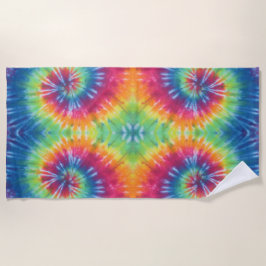 Toalla De Playa Swirl Tie Dye