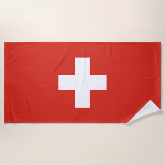 Toalla De Playa Switzerland Flag (Anverso)