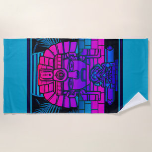 Toalla De Playa Synthwave Pharaoh