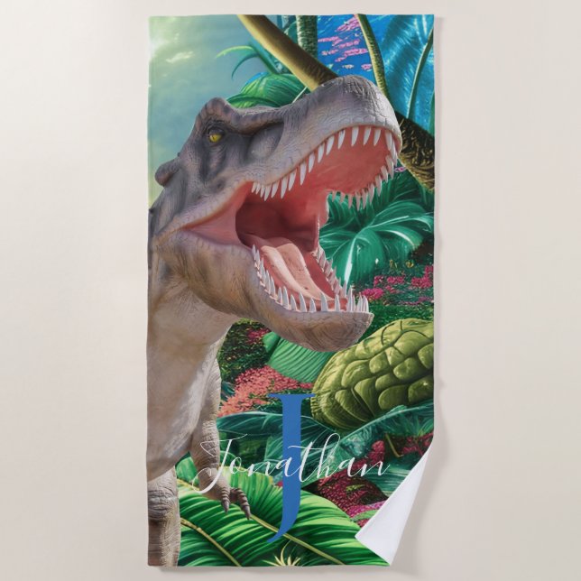 Toalla De Playa T Rex Children Jurassic (Anverso)