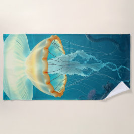 Toalla De Playa „Tanz der Quallen – Magie aus der Tiefe“