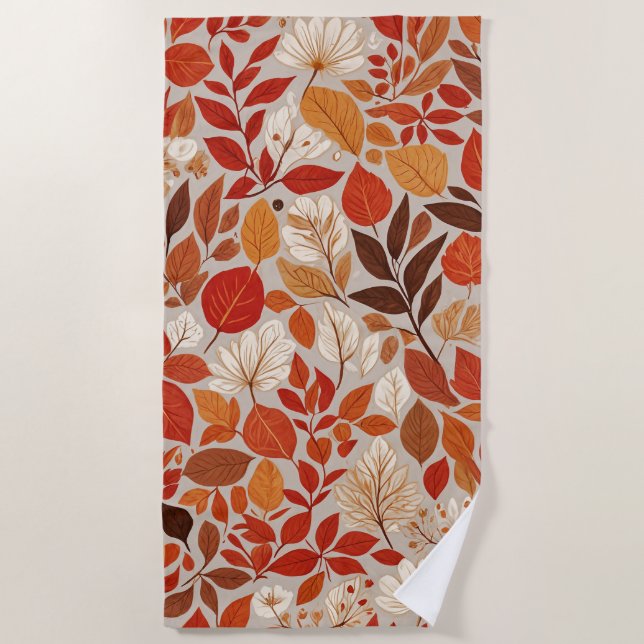 Toalla De Playa Tapiz de otoño (Anverso)