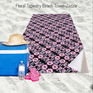 Toalla De Playa Tapiz floral