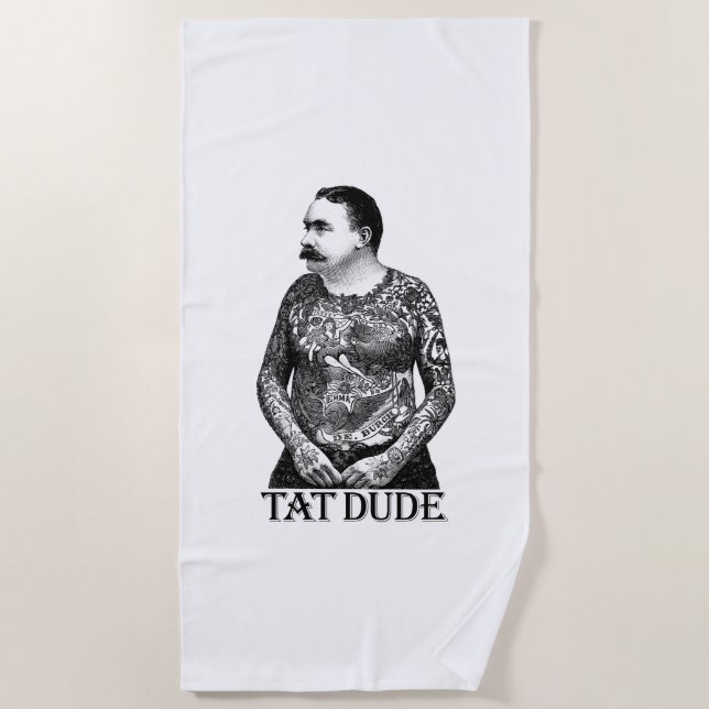 Toalla De Playa Tat Dude (Anverso)