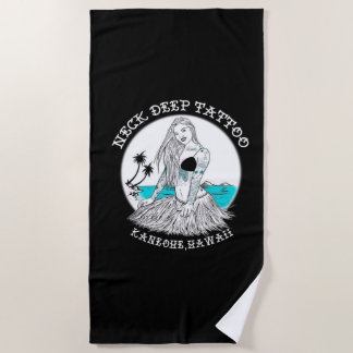 Toalla de playa Tattoo Hula Chica