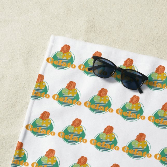 Toalla De Playa taza de gelato (In situ)