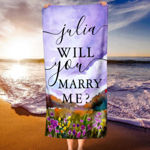 Toalla De Playa ¿Te Casarás Conmigo? Propuesta boda