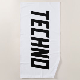 Toalla De Playa TECHNO Music