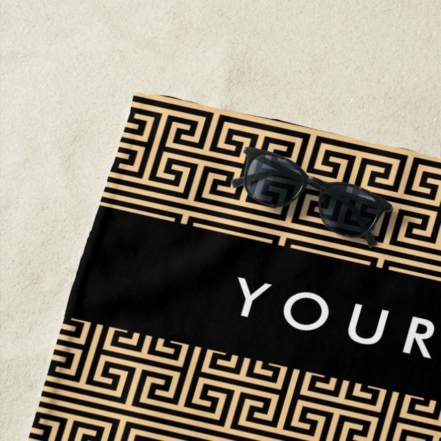 Toalla De Playa Tecla de lucioperca griega H Brown, su nombre, per (In situ)